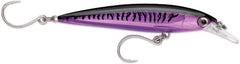 Rapala X-Rap Long Cast 12 Purple Mackerel lure enables long casts and versatile fishing.