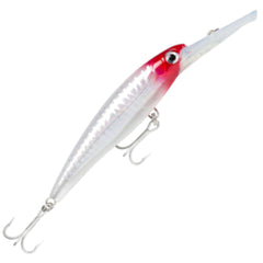 Rapala X-Rap Magnum 10 Red Head UV lure, side view, designed for versatile casting and lure action.