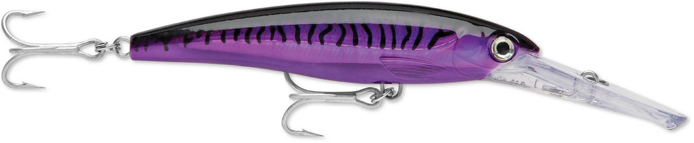 Rapala X-Rap Magnum 15 lure in purple mackerel color, deep-diving action for big game fish