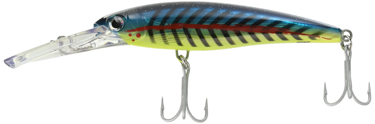 Rapala X-Rap Magnum 20 Light UV Lime front view, high-visibility lure
