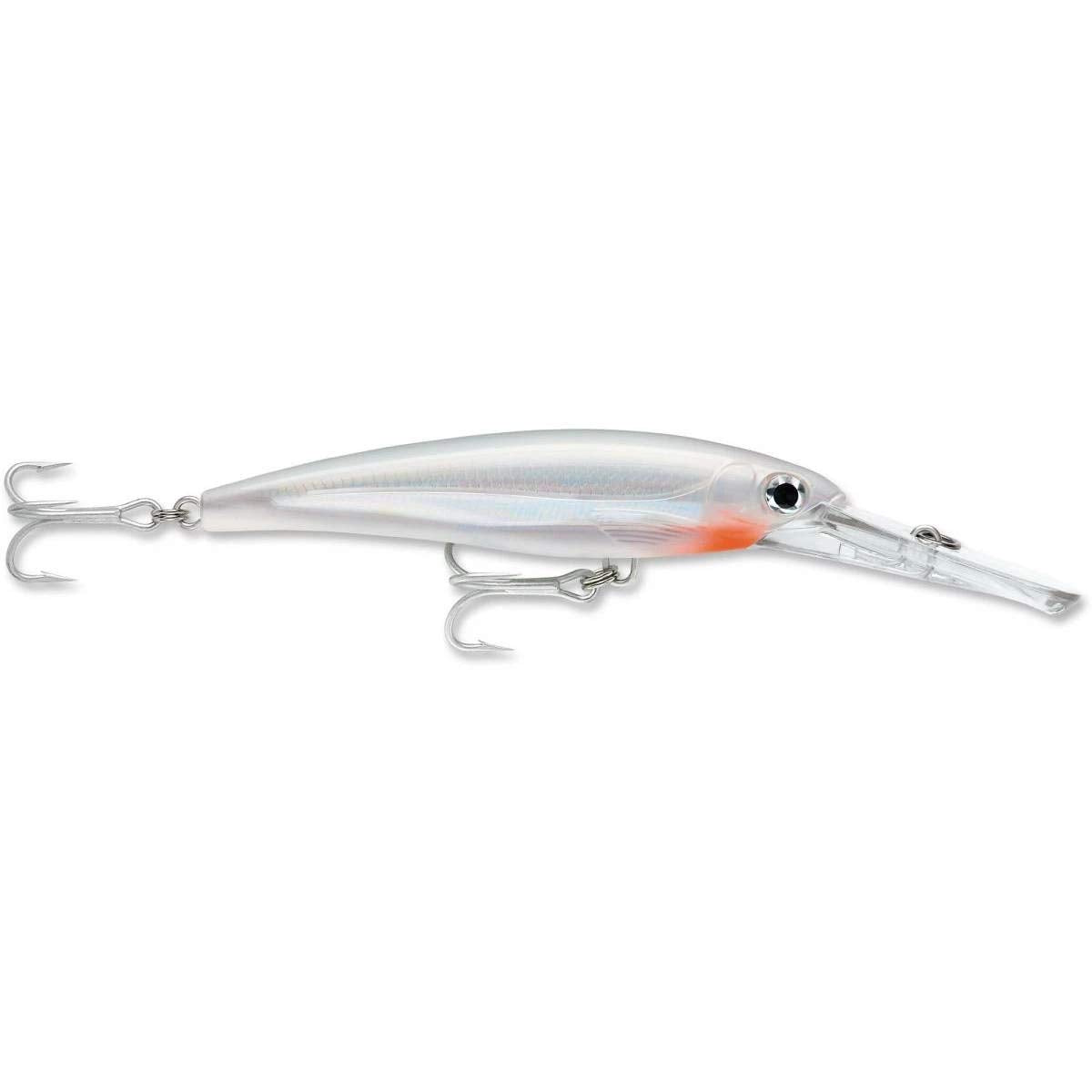 Rapala X-Rap Magnum 40 Glass Ghost front view, translucent lure designed for larger freshwater fish.