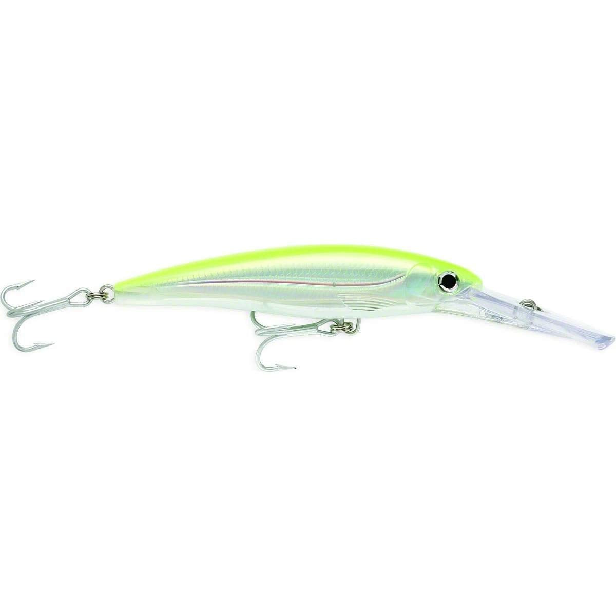 Rapala X-Rap Magnum 40 Glass Ghost in-water dive demonstrates translucent color in natural light.