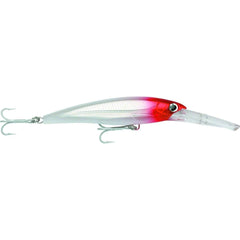 Rapala X-Rap Magnum 40 Glass Ghost side view reveals balanced magnum lure for long casts.