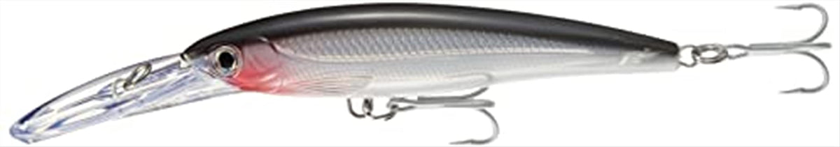 Rapala X-Rap Magnum saltwater trolling lure in silver, ideal for long casts and big-game targets.