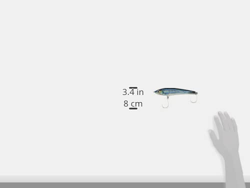Rapala X-Rap Magnum Stick 17 HD Silver Blue Mackerel, in-water view for long-range casting.