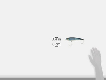 Rapala X-Rap Magnum Stick 17 HD Silver Blue Mackerel, in-water view for long-range casting.