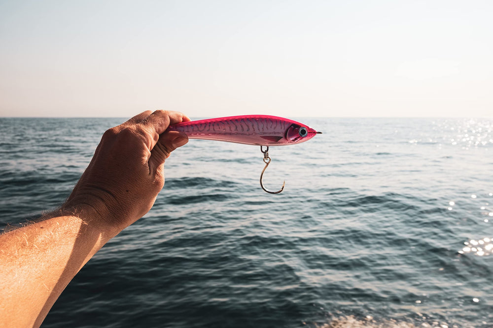 Rapala X-Rap Magnum Stick saltwater hardware close-up emphasizes corrosion resistance.