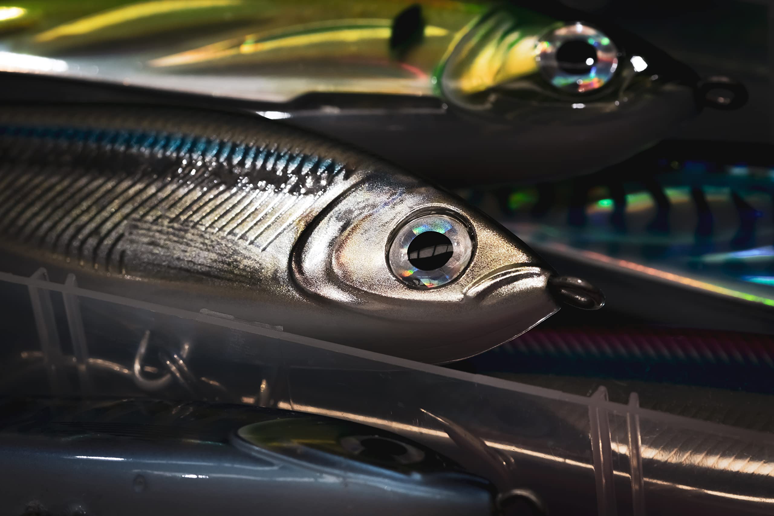 Anchovy color mimicry helps attract offshore species during casting and trolling.