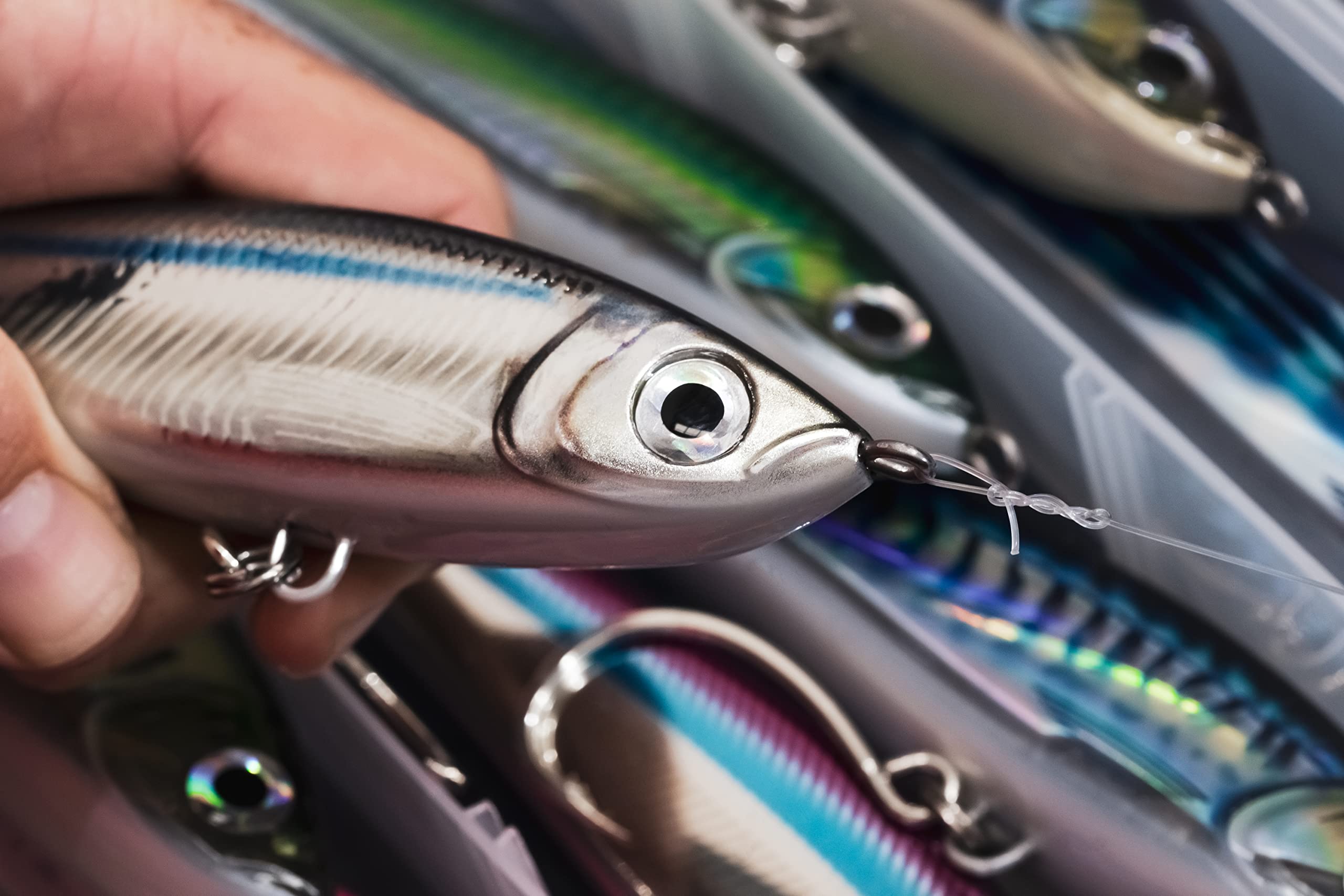 Saltwater-ready hardware on Rapala X-Rap Magnum Stick for durable inshore and offshore use.
