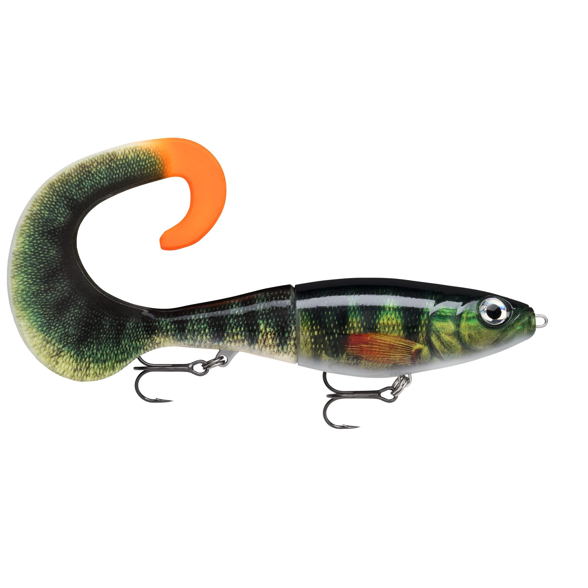 Rapala X-Rap Otus Live Perch lure with curl tail for cold-water casting