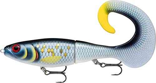 Rapala X-Rap Otus lure, tail detail, secure 6-point plate boosts durability during retrieves.