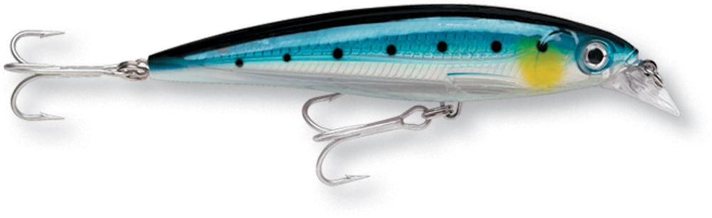 Rapala X-Rap Saltwater 08 Blue Sardine lure for long casts and hard-hitting strikes.