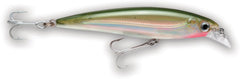 Rapala X-Rap Saltwater 08 Olive Green lure in action, attracting offshore predators.