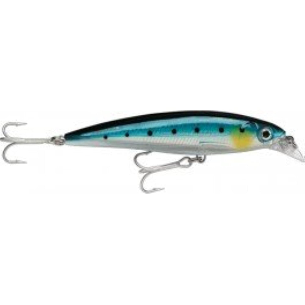 Rapala X-Rap Saltwater 10 Blue Sardine detail close-up reveals holographic inserts