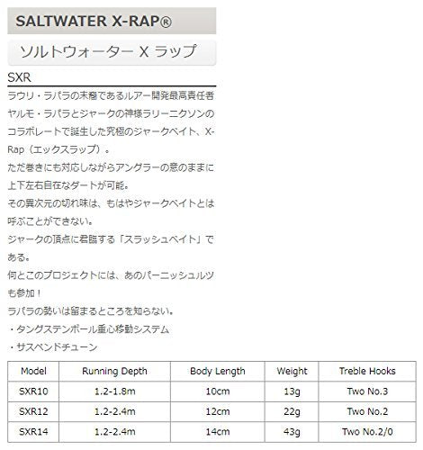 Rapala X-Rap Saltwater 10 Blue Sardine side view showing long casting ability