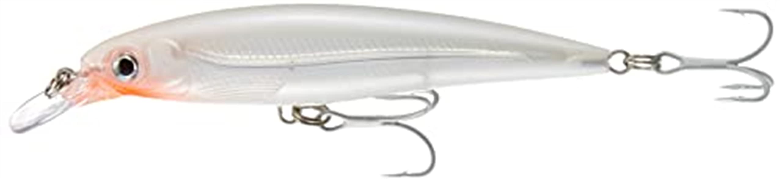 Rapala X-Rap Saltwater 12 Glass Ghost front view, lifelike lure for saltwater angling.