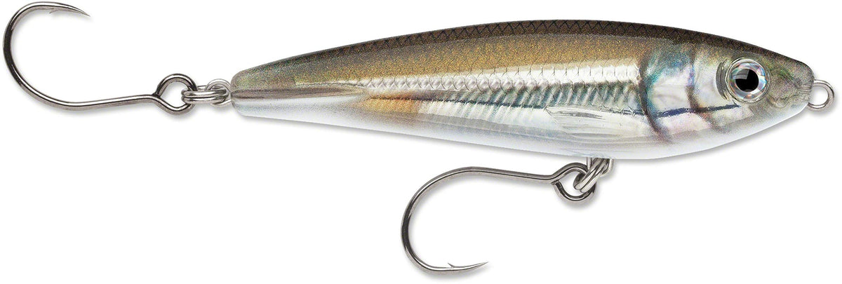 Rapala X-Rap Saltwater SubWalk 09 Mangrove Minnow lure mimics live bait for inshore species