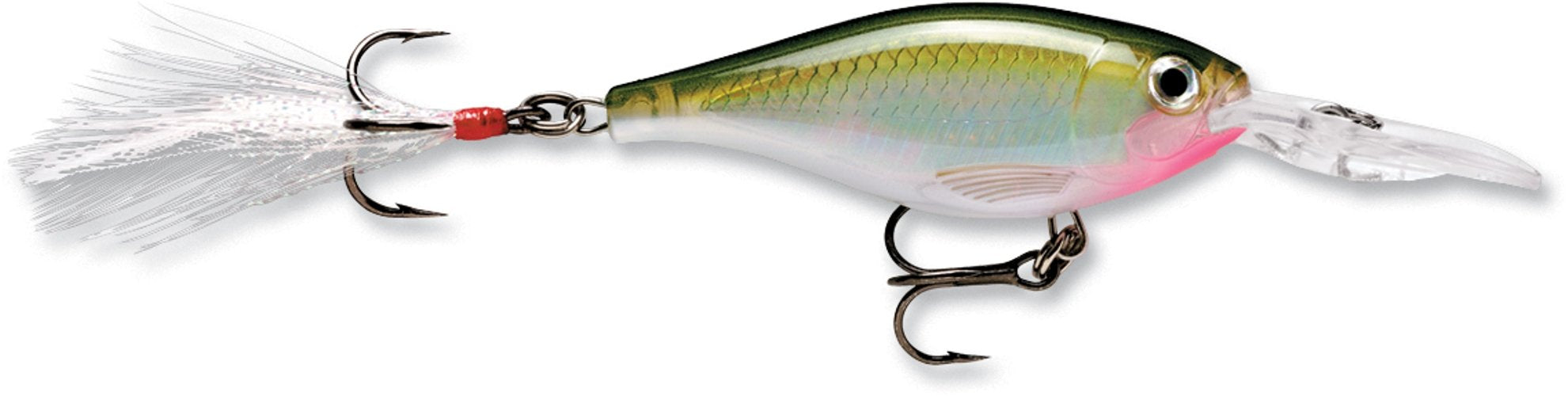 Rapala X-Rap Shad 06 Olive Green lure enables long casts and lifelike action.