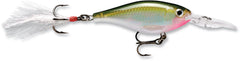 Rapala X-Rap Shad 06 Olive Green lure enables long casts and lifelike action.