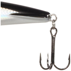 Rapala X-Rap SubWalk 15 Silver close-up shows feather tail and durable hooks.