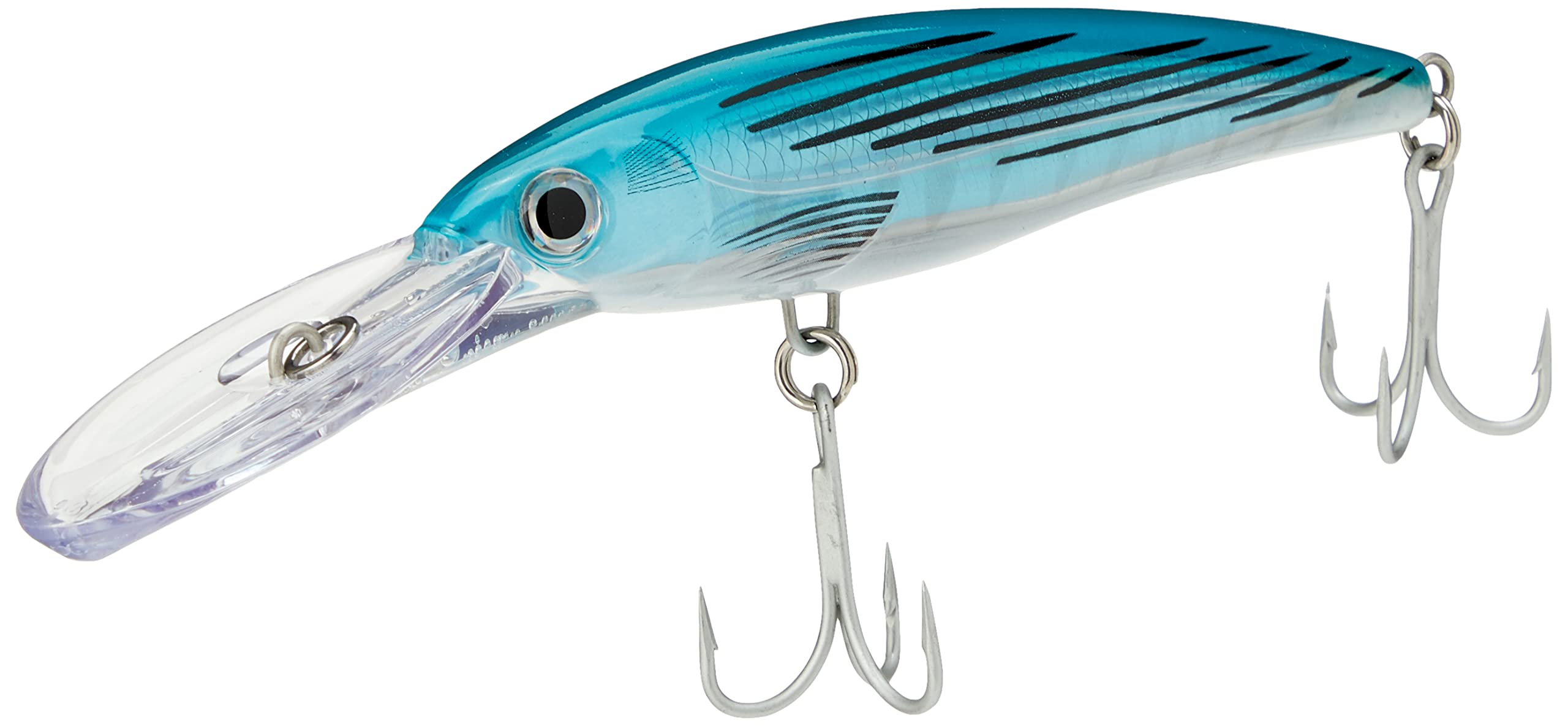Rapala XR30MAG-BBTO lure front view with blue bonito finish for tuna trolling