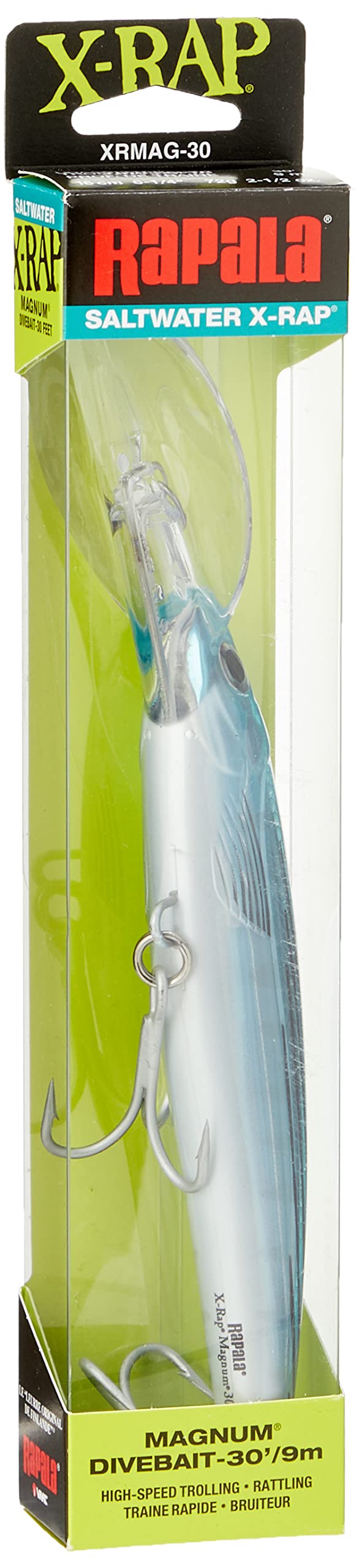 Rapala XR30MAG-BBTO side profile highlighting floating action for tuna