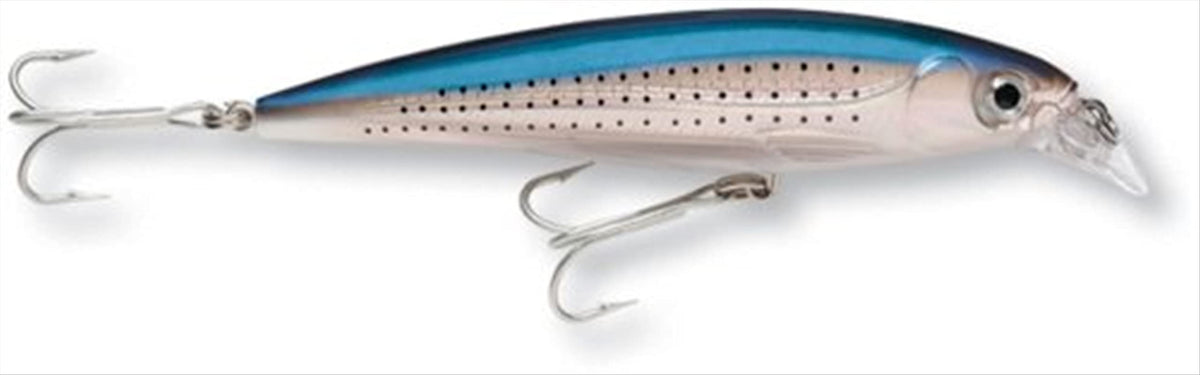 Rapala X-Rap Saltwater Spotted Minnow 4 lure delivering darting action to entice big saltwater fish.