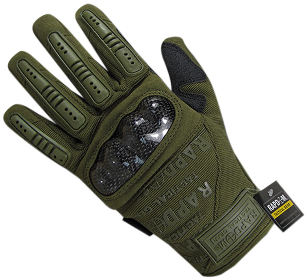 RAPDOM Tactical Carbon Fiber Gloves palm detail for durable grip during drills