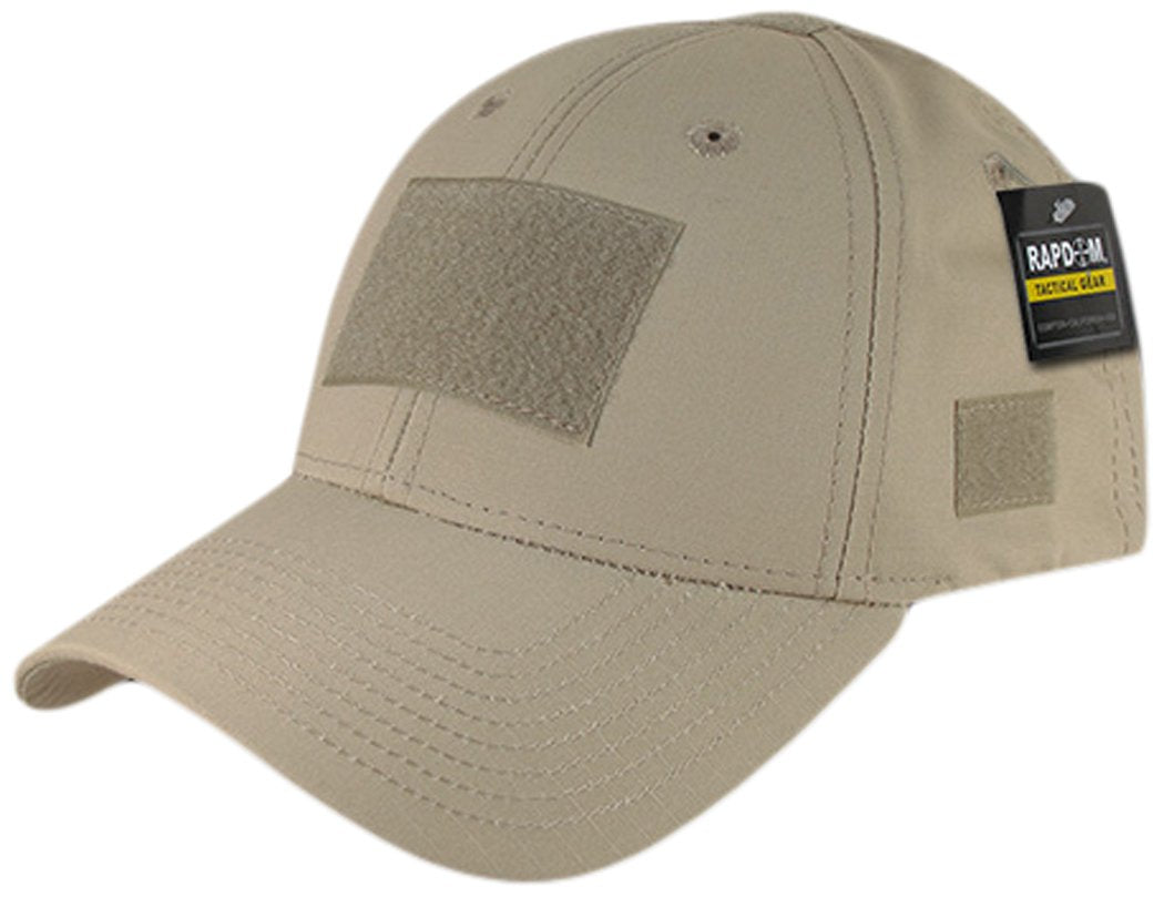 Rapdom T77-KHA cap front view emphasizes durable ripstop construction for rugged duty