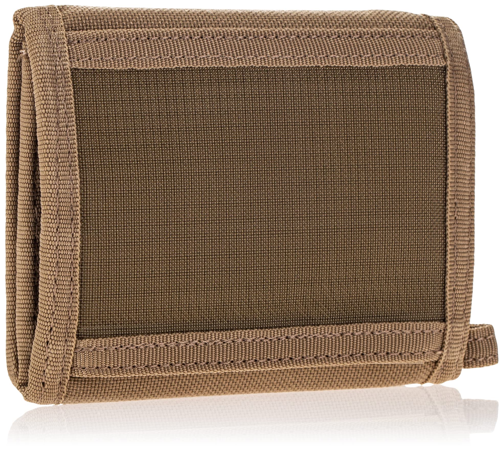 RAPDOM Tactical Wallet Khaki back view highlighting rugged exterior