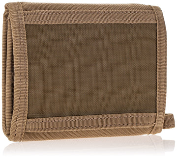 RAPDOM Tactical Wallet Khaki back view highlighting rugged exterior