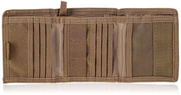 RAPDOM Tactical Wallet Khaki inside compartments for cards and cash