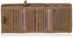 RAPDOM Tactical Wallet Khaki inside compartments for cards and cash