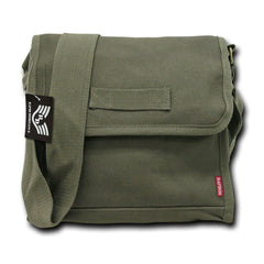 Rapiddominance heavy weight field bag olive with secure pockets and rugged canvas