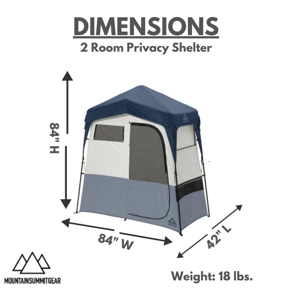 RAPIDSHELTER Caddis Rapid privacy door with screen keeps insects out while maintaining privacy.