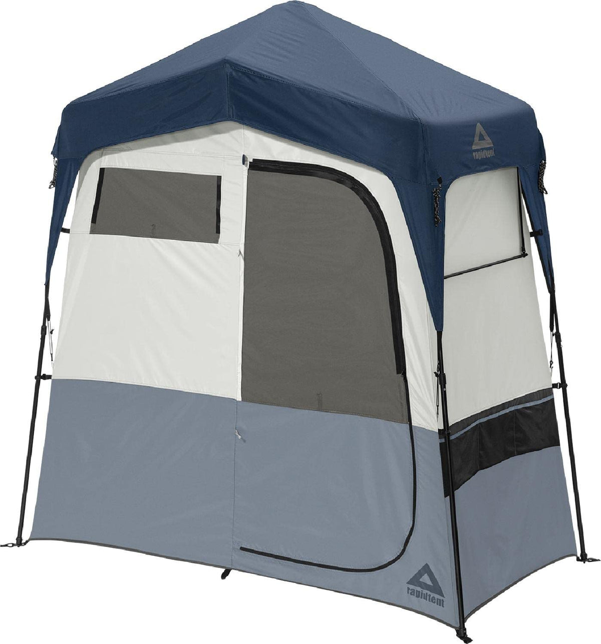 RAPIDSHELTER Caddis Rapid privacy shelter setup demonstrates quick privacy on site for campers.