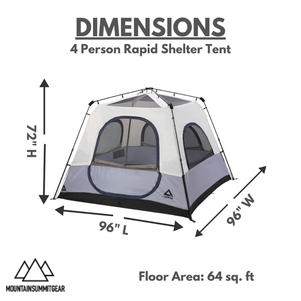 RAPIDSHELTER Caddis Rapid4 gear loft and storage keep essentials organized on trips.