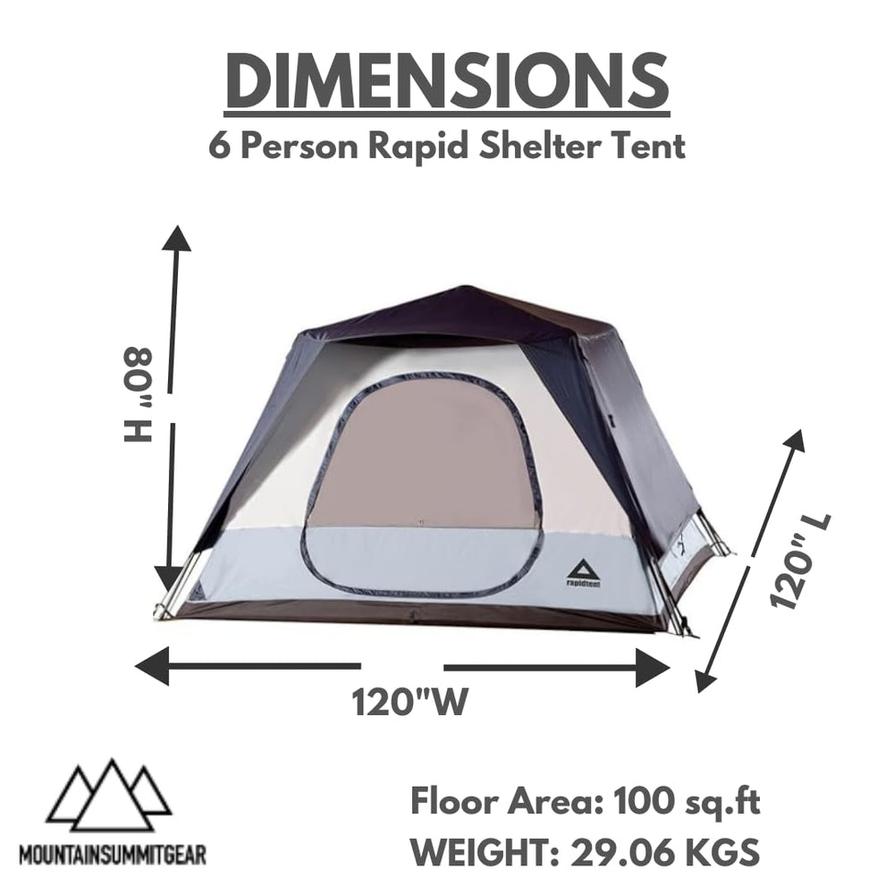 RAPIDSHELTER Rapid 6-Person Tent gear-loft-storage highlights onboard organization and snacks within reach