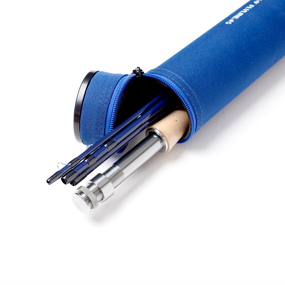 Raprance aluminum reel seat with up-locking rings ensures reliable reel fixation.