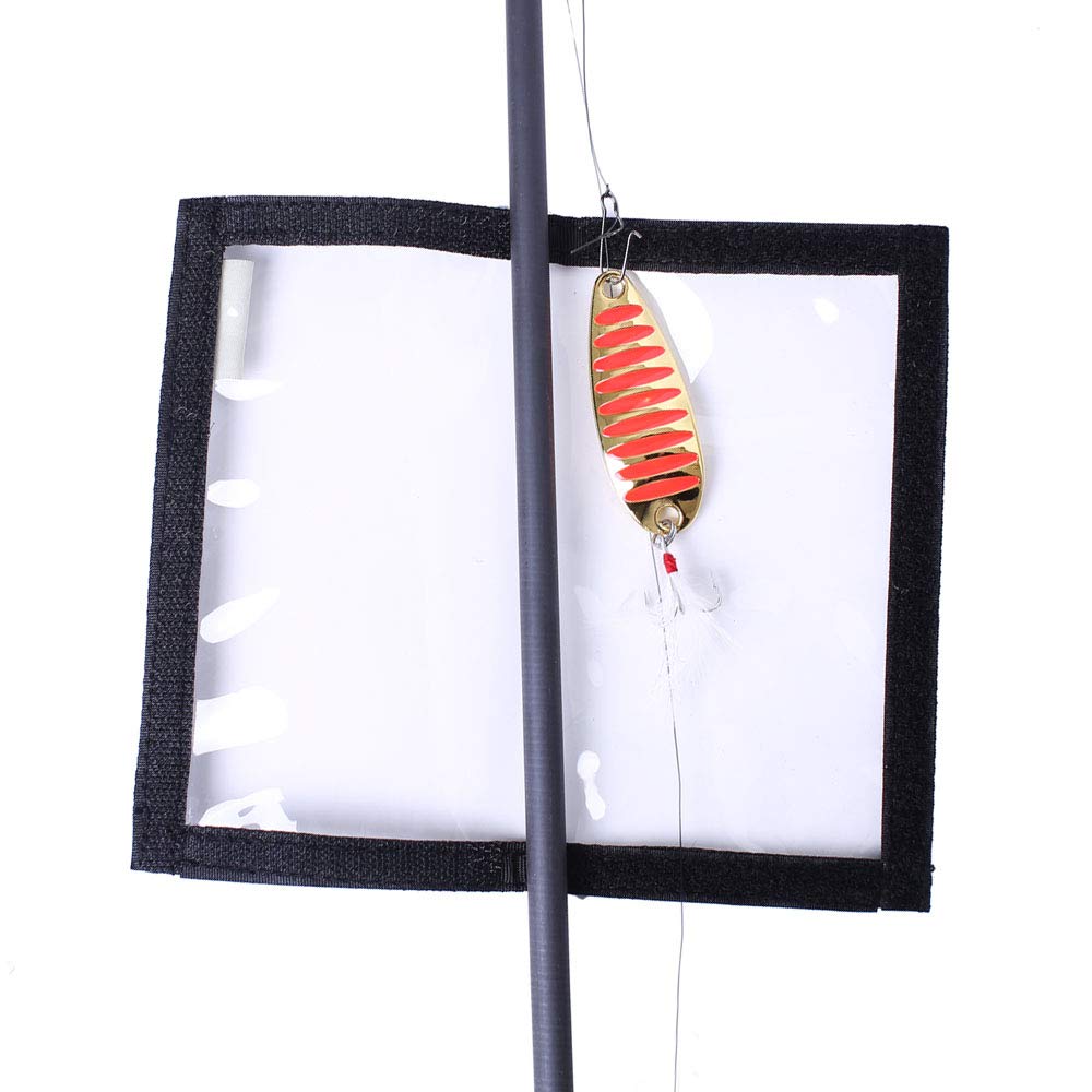 Wrapped lures with Raprance Wraps preventing tangles on deck