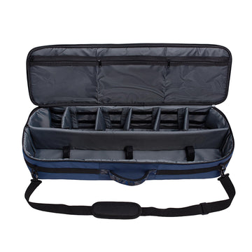 Raprance case shows mesh pockets for quick-access storage and gear separation.
