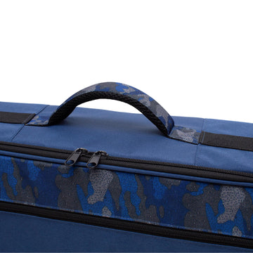 Raprance rod-compartment fits 9ft and 9'6 rods for versatile packing.