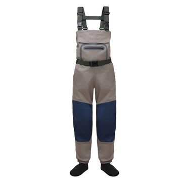 Raprance men's waterproof chest waders with neoprene stockingfoot and adjustable H-back straps