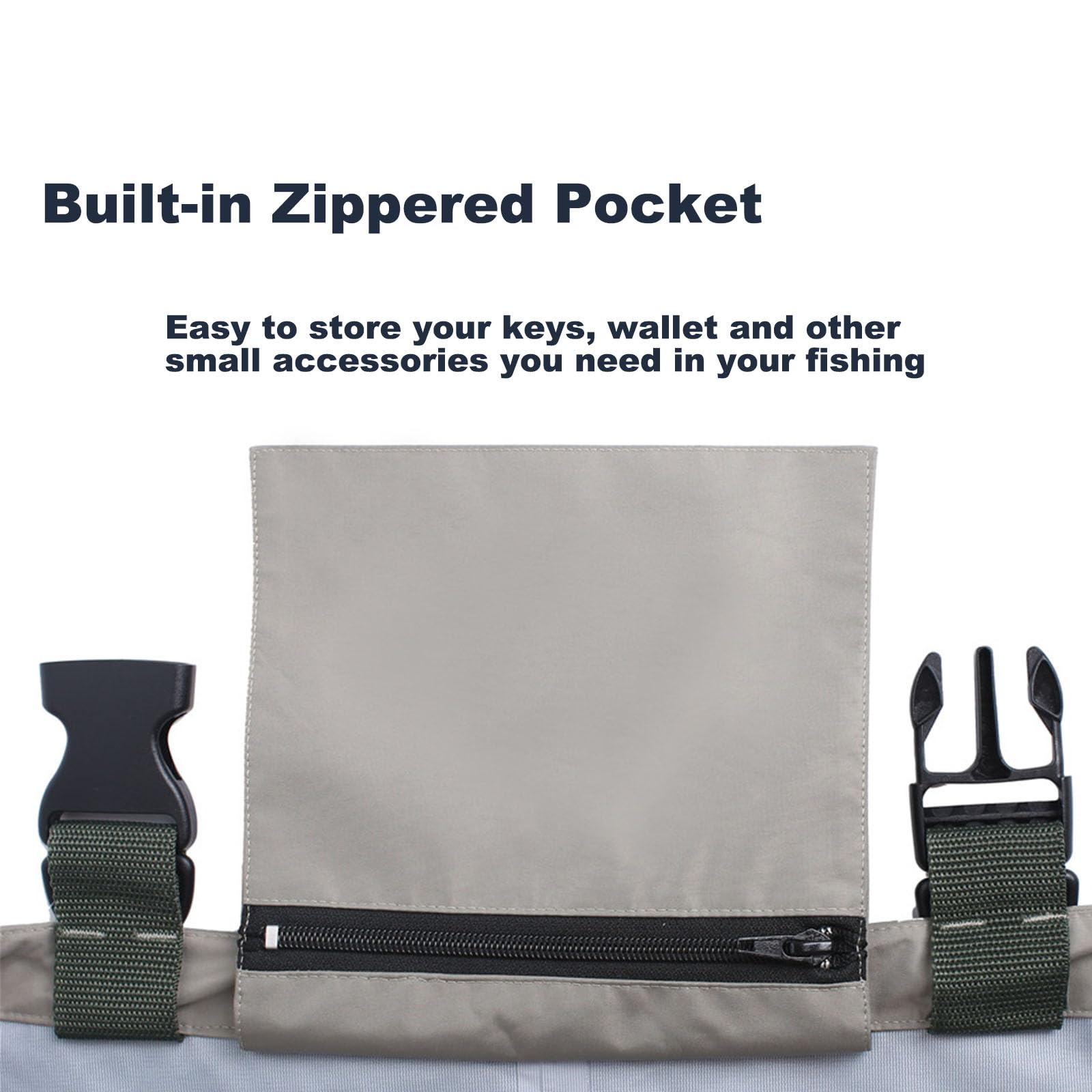 Adjustable waistband and elastic belt for a secure fit