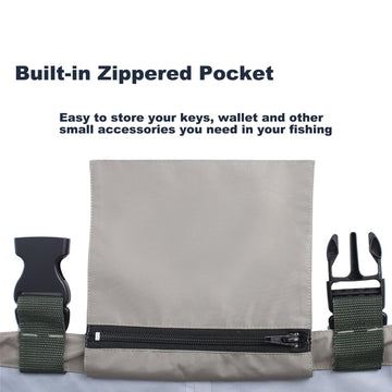 Adjustable waistband and elastic belt for a secure fit