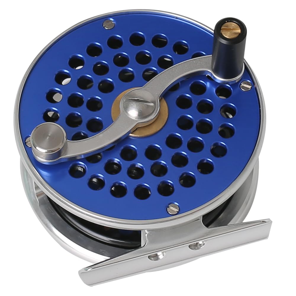Raprance Vintage Classic Fly Reel blue 7-9wt compatibility illustrates pairing with mid to large rods.