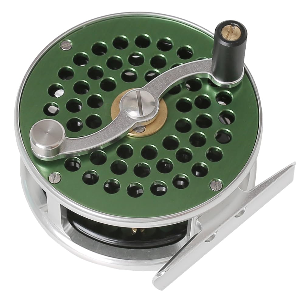 Raprance Vintage Classic Reel green multi-weight shows compatibility with several rod sizes.