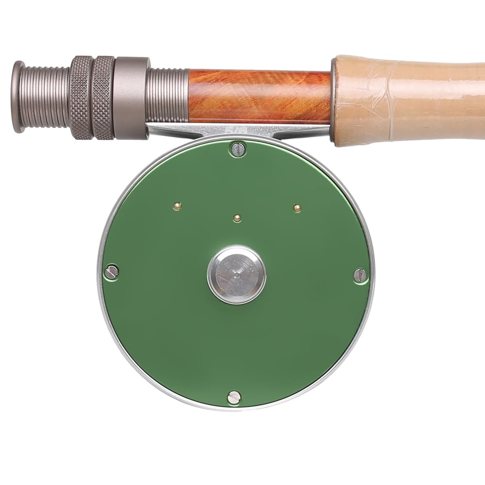 Raprance Vintage Classic Reel green quick-convert highlight easy left-right switch.