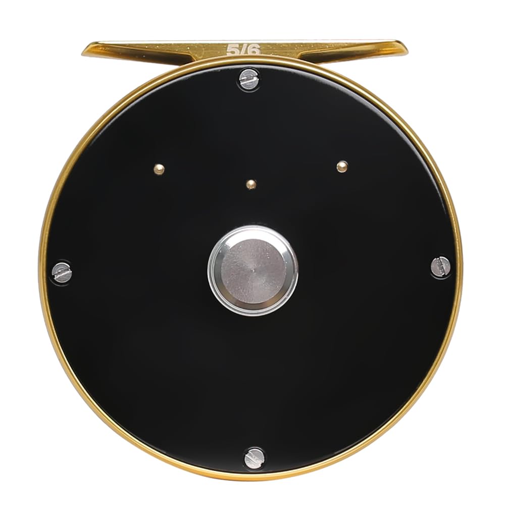Raprance vintage reel ambidextrous handle close-up for left or right retrieves.