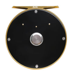 Raprance vintage reel ambidextrous handle close-up for left or right retrieves.